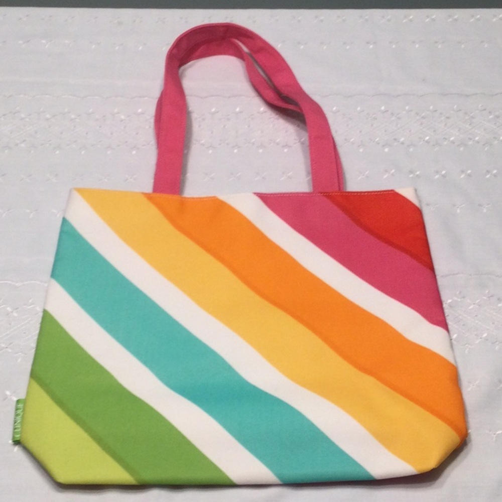 Clinique Colorful Striped Tote​